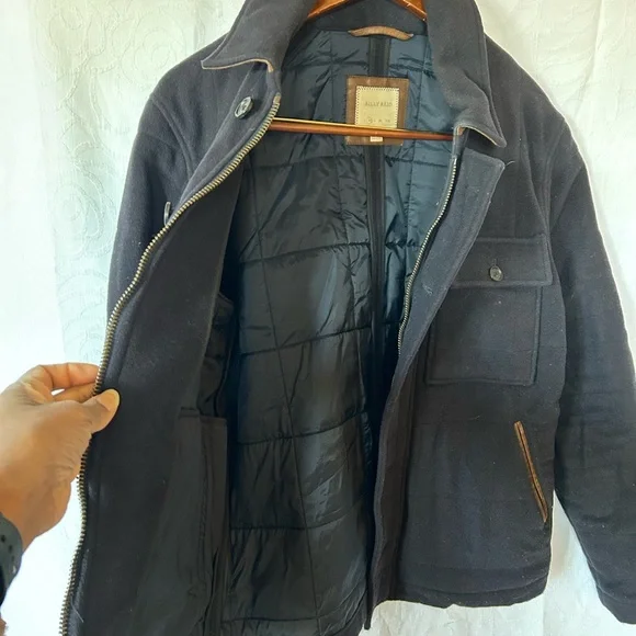 BILLY REID Men's Blue Wool Blend Jacket. Made in Italy. Size Medium. - Picture 13 of 14